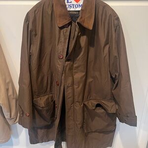 1990s Men’s CHAPS Ralph Lauren Full Zip Brown Jacket with Removable Liner Size M